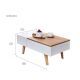 Domani Coffee Table High Quality LPL Wood 95*55*40 cm Brown*White C045