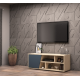 DOMANI TV Unit is Made of Imported High Quality MDF Wood With 1 Hinged Leaf 120*40*40 cm Beige*Black T0106