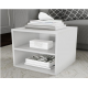 Domani Side Table is Made of Imported High Quality LPL Wood 40*40*45 cm White C032