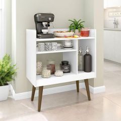Domani Coffee Corner High Quality MDF Wood 120*120*50 cm White CC19