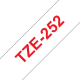 براذر شريط لاصق أصلي 24 ملم أحمر على أبيض TZE-252
