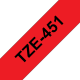 براذر شريط لاصق بي تاتش 24 مم*8 م اسود في احمر TZE-451