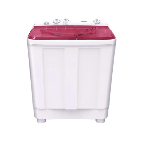 TORNADO Semi-Automatic Washing Machine 7Kg White*Red TWH-Z07DNE-W-RD