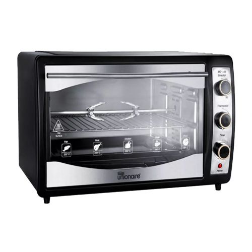 UNIONAIRE Digital Electric Oven 39 liter With Grill and Fan Black MO39E-32