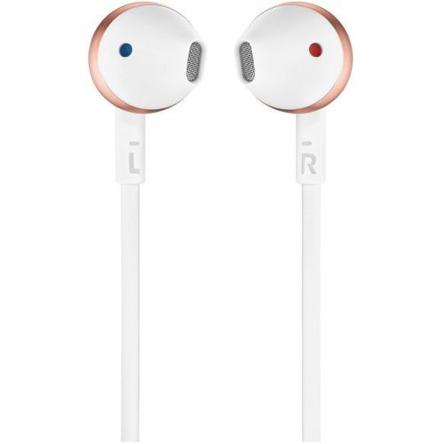 JBL In Ear Wired Earphones With Mic Rose Gold JBLT205RGD