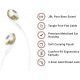 JBL In-Ear Wired Earphones With Mic Champagne T205CGD