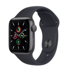 Apple Watch SE GPS 40mm Space Gray Aluminium Case With Midnight Sport Band Regular MKQ13AE-A