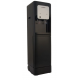 Koldair Water Dispenser 2 Spigots Cold and Hot With Wheel Base & Fridge Black KWD BFW 3.1