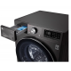 LG Washing Machine 9Kg 1400 RPM 6 Motions Steam Black Steel F4R5VYG2E