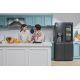 LG Refrigerator Instaview 570 Liter Water Dispenser Door In Door Black Steel GC-X22FTQEL