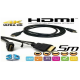 Lenovo cable HDMI Ultra HD 2k 4k 5m Audio Video Gold Plated Black kx1588