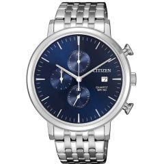 CITIZEN Watch For Men Chronograph Dial Blue Stainless Steel AN3610-55L