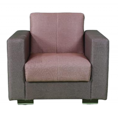 Aldora Viola 1 Seat Chair Bed And Storage mauve and Gary AVSB1-MG