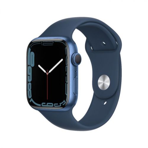 Apple Watch Series 7 GPS 41mm Blue Aluminium Case with Blue Sport Band Regular MKN13AE/A