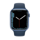 Apple Watch Series 7 GPS 41mm Blue Aluminium Case with Blue Sport Band Regular MKN13AE/A
