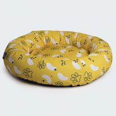 Ariika Snoozy Pet Bed Medium 80 cm Yellow A-72680