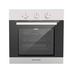 Ecomatic Built-in Stainless Steel Gas oven 60 cm With Gas Grill & Fans With Black Glass G6404T