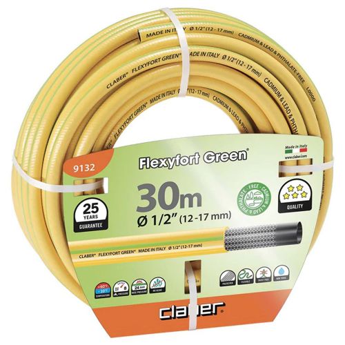 Claber Flexyfort Green Garden Irrigation Hose 1/2 inch 30 Meter CL-91320000