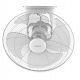 تورنيدو مروحة مدارية كاريوكا 16 بوصة 4 ريشة أبيض TOF-49Y