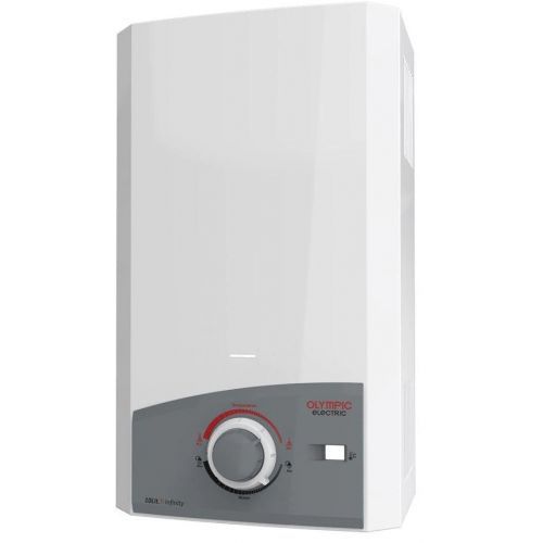 Olympic Electric Gas Water Heater Digital 10 Liter With Chimney White GC3-WH