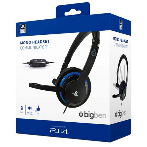 BIGBEN Wired Mono Gaming Headset for PS4 PC MAC PS40FCOMMUNICATOR