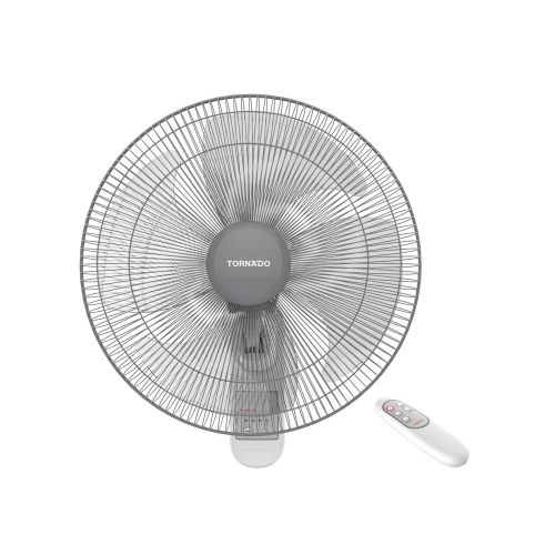 TORNADO Wall Fan 16 Inch With 4 Plastic Blades and 3 Speeds White TWF-30