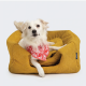 Ariika Ziggy Pet Bed Linen Blend Mustard A-72376