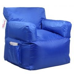 Homztown X Large Mega Chair Bean Bag PVC 75*78*92 cm Blue H-28915