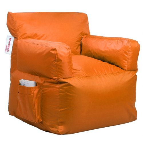 Homztown X Large Mega Chair Bean Bag PVC 75*78*92 cm Orange H-28939