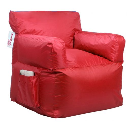 Homztown X Large Mega Chair Bean Bag PVC 75*78*92 cm Red H-28892