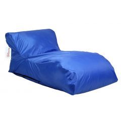 Homztown X Large Lounger Bean Bag PVC 130×75×62 cm Blue H-33650