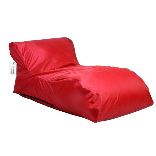 Homztown X Large Lounger Bean Bag PVC 130×75×62 cm Red H-33629
