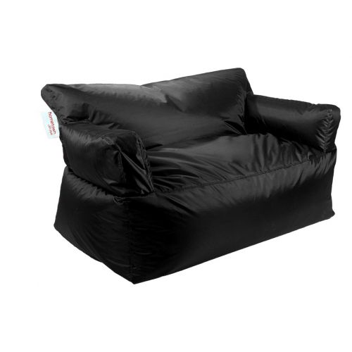 Homztown X Large Sofa Bean Bag PVC 83 ×137 × 92 cm Black H-33322