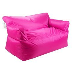 Homztown X Large Sofa Bean Bag PVC 83 ×137 × 92 cm Pink H-33391