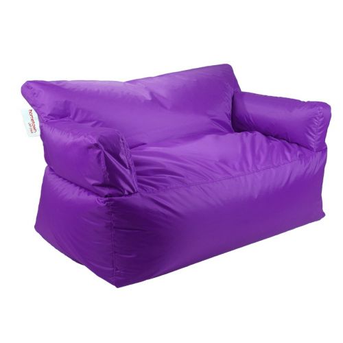 Homztown X Large Sofa Bean Bag PVC 83 ×137 × 92 cm Purple H-33421