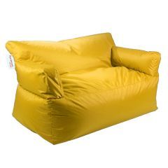 Homztown X Large Sofa Bean Bag PVC 83 ×137 × 92 cm Yellow H-33360