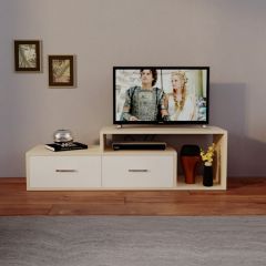 Homztown X Large Modern TV Unit Table Pemium MDF Wood 120*30*40 cm Beige H-52330