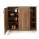 Homztown X-large Open Side Shoe Cabinet Wood 100*34*89.5 cm Brown H-29387