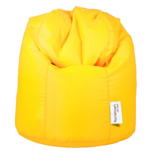 Homztown X Large Bean Bag PVC 90*90 cm Yellow H-40382