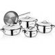 KORKMAZ Cookware Set 9 Pieces Stainless Steel A1976
