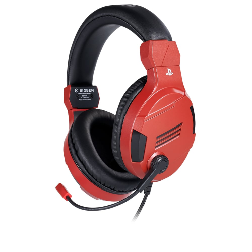 BIGBEN Stereo Gaming Headset For PS4 Red PS40EHEADSETVRED