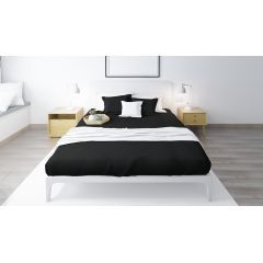 Bed N Home Fitted Bed Sheet Set Black FIBSSBLK