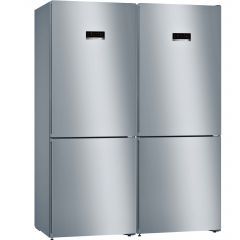 BOSCH Twins Refrigerator Combi Bottom Freezer 830 L No Frost Digital Inox KGN46XL3E8 Twins