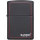 Zippo Lighter Classic Black and Red Windproof ZP-130000013