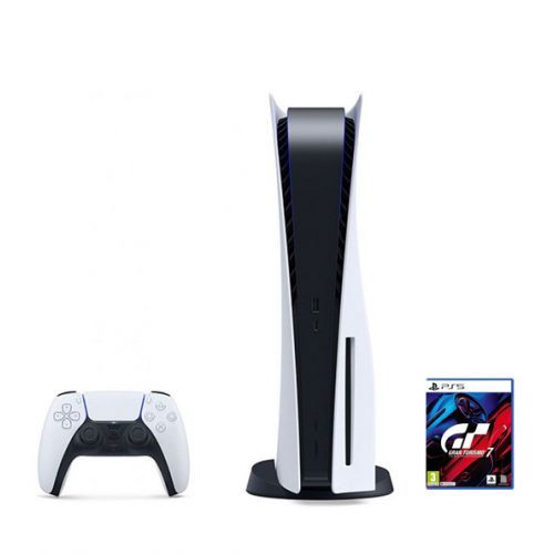 سوني بلاي ستيشن 5 ألعاب فور كيه بتقنية اتش دي أر ولعبه جراند تورر 7 PS5 Bundle