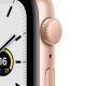 Apple Watch SE GPS 44mm Gold Aluminium Case With Pink Sport Band Regular MKQ53AE/A