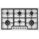 SMEG Built In Hob 6 Burners 90 cm Gas Cast Iron Stainless PGF96