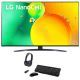 LG NanoCell TV 75 Inch NANO79 Series Cinema Screen Design 4K Active HDR WebOS Smart AI ThinQ 75NANO796QA