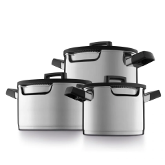 Berghoff Gem Cookware Set 6 Pieces Stainless Steel Silver T-2307435