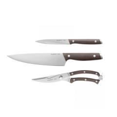 Berghoff Ron Kitchen Knife Set 3 Pieces Stainless Steel Brown 3900150